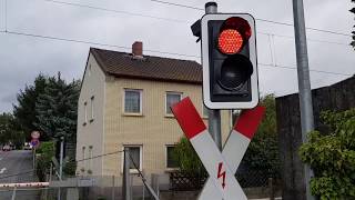 Bahnübergang Eltville am Rhein Kiedricher Straße  Railroad Crossing  Spoorwegovergang [upl. by Gavrielle406]