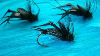 Tying Davies Black Cricket by Davie McPhail [upl. by Eirrej]