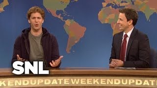 Weekend Update Mark Zuckerberg on The Social Network  SNL [upl. by Sheelagh]