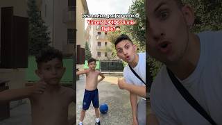 ⚽️Provo a fare goal NO LOOK🎅🏽Vincerò €100shortvideocalcioyoutubershortclipviralfyp [upl. by Mandie14]