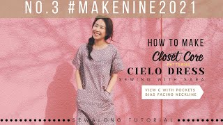 Cielo Top amp Dress by Closet Core Patterns  Sew Along Tutorial from Sewing Therapy [upl. by Jobye]