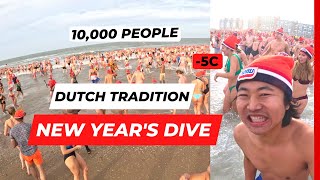 New Year’s Dive  Nieuwjaarsduik  The Dutch New Year Tradition [upl. by Parrisch]