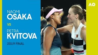 Naomi Osaka v Petra Kvitova Australian Open 2019 Final  AO Classics [upl. by Mak920]