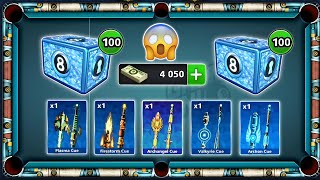 8 ball pool  Opening 100 Legendary Boxes 😱 How many cues we can get   DANISH 8BP YT [upl. by Ativla]