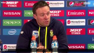 AB de Villiers Pre Match Press Conference South Africa vs Pakistan Match 7 June 6 2017 [upl. by Earlene]