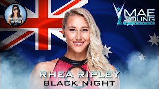 Rhea Ripley  Black Night Official WWE MYC Theme [upl. by Annaehs]