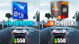 Ryzen 9 5900X vs Core i9 10900K  Test in 10 Games [upl. by Kaylee577]