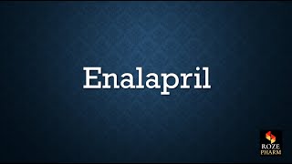 Enalapril Pronunciation How to say Enalapril [upl. by Areema987]