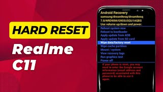 Realme C11 Hard Reset No Command Solution  Full Guide [upl. by Thevenot]