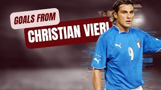 A few career goals from Christian Vieri [upl. by Arev]