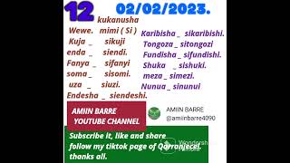 12Lesson for Kiswahili kukanusha subscribe share like comment [upl. by Rannug]