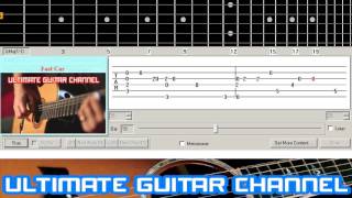 Guitar Solo Tab Fast Car Tracy Chapman [upl. by Kelvin130]