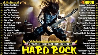 Best Hard Rock Songs 80s 90s 🎸 Metallica Nirvana Bon Jovi ACDC Guns N Roses Evanescence [upl. by Carita11]