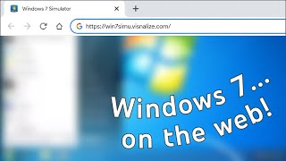 Windows 7 Simulator on the Web  Recovered Video [upl. by Farmer512]