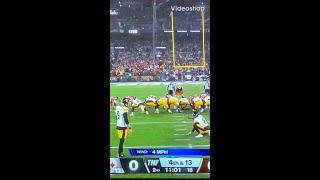 Chris Boswell 48 yard field goal [upl. by Atinej]