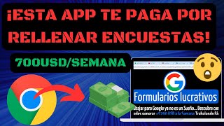 GANA DINERO LLENANDO ENCUESTAS DE GOOGLE ¿DICEN LA VERDAD OPINIÓN DE FORMULARIOS LUCRATIVOS [upl. by Haines336]