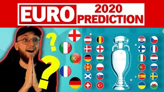 MY EURO 2020 2021 PREDICTIONS IN FULL [upl. by Aleb]