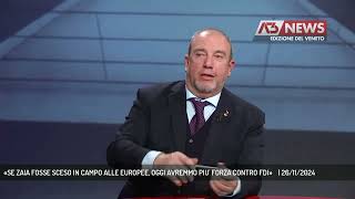 «SE ZAIA FOSSE SCESO IN CAMPO ALLE EUROPEE OGGI AVREMMO PIU FORZA CONTRO FDI»  26112024 [upl. by Ynffit205]