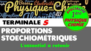 27 PROPORTIONS STOECHIOMÉTRIQUES  Comment les repérer ou les calculer [upl. by Ruthven]