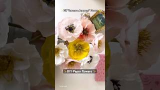 How to make Japanese Anemone flowers  DIY paper flower [upl. by Gilboa]