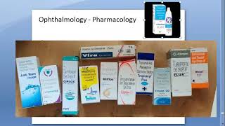 Ophthalmology Common medication medicines prescribed drugs eye drops pharmacology [upl. by Radcliffe809]