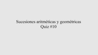 Sucesiones aritméticas y geométricas [upl. by Kcirej592]