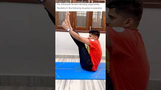 How to do Raised forward bend pose Utthita Paschimottanasana tutorialwith chair techniques shorts [upl. by Primrosa7]