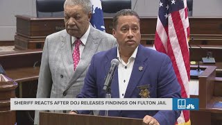 Fulton County Sheriff reacts after DOJ releases findings on conditions at Fulton County Jail [upl. by Adran288]