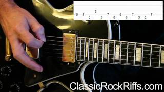 ZZ Top  Just Got Paid lesson main riff  TAB [upl. by Kilgore]