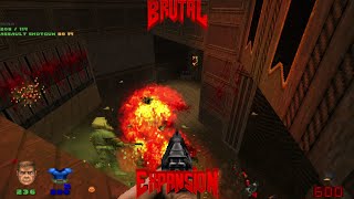 Brutal Doom v21141  Doom 2 The Way id Did Map28  Online Coop [upl. by Poyssick721]