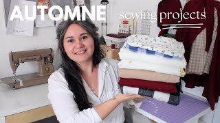 Fall Sewing Plans 🍂 Mes plans et mes tissus qui viennent dun Thrift Store [upl. by Rollin]