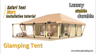 Mars  Safari Tent  How to Build A Glamping Tent [upl. by Davina]