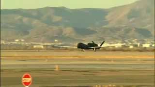 RQ4 Block 20 Global Hawk First Flight Video [upl. by Wolff]