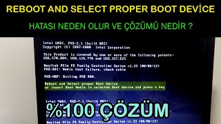 REBOOT AND SELECT PROPER BOOT DEVİCE or Insert Boot Media in selected Boot device and press a key [upl. by Manard389]