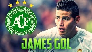 JAMES RODRIGUEZ DEDICA GOL A CHAPECOENSE [upl. by Neeuq]