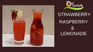 HOMEMADE STRAWBERRY RASPBERRY LEMONADE FOR YOUR VALENTINES DAY [upl. by Teemus]