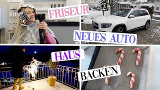 Haus AUSSEN schmücken mein NEUES Auto Plätzchen backen Friseur VLOG [upl. by Casie]