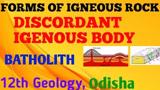 forms of igneous rock  Batholith  12th geology  Geology Aspirant [upl. by Oriole]