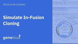 How to Simulate InFusion Cloning with Geneious Prime [upl. by Adnaram]