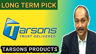 TARSONS PRODUCTS LIMITED  EXPERT OPINION ON TARSONS PRODUCTS  TARSONS PRODUCTS TARGET  TARSONS [upl. by Haceber]