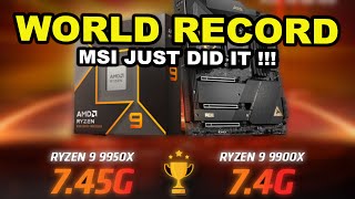 TechQuickie  MSI Sets AMD Ryzen 9000 Zen 5 Overclocking World Record 🎉🎉 [upl. by Milda796]