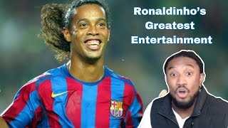 NOSTALGIC Ronaldinho  Footballs Greatest Entertainment REACTION [upl. by Lonnard]