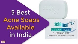 5 Best Acne Soaps Available in India  Fast Pimple Treatment [upl. by Oicnerual356]