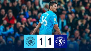 HIGHLIGHTS RODRIGO ROCKET EARNS CITY A SHARE OF THE SPOILS WITH CHELSEA  Man City 11 Chelsea  PL [upl. by Terris]