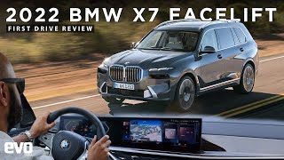 2022 BMW X7 40i facelift first drive review  Benchmark in its class  evo India [upl. by Ennayoj]