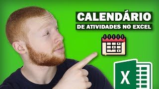 Criando um CALENDÁRIO de ATIVIDADES Automático no Excel [upl. by Neilla36]