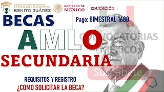 🔴 Becas AMLO SECUNDARIA 20222023  Convocatorias Requisitos y proceso de SOLICITUD [upl. by Garreth]