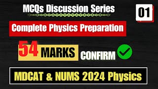 MDCAT amp NUMS 2024  Physics MCQs Discussion Series  01 [upl. by Ittak995]