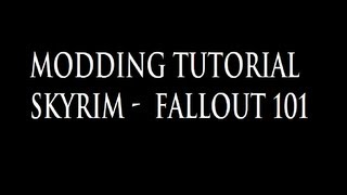 Modding Tutorial  Fallout  Skyrim 101 Nexus Mod Manager [upl. by Rahr56]