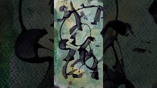 Abstr41107 An abstract painting with Pastels amp acrylic Paints [upl. by Luzader]